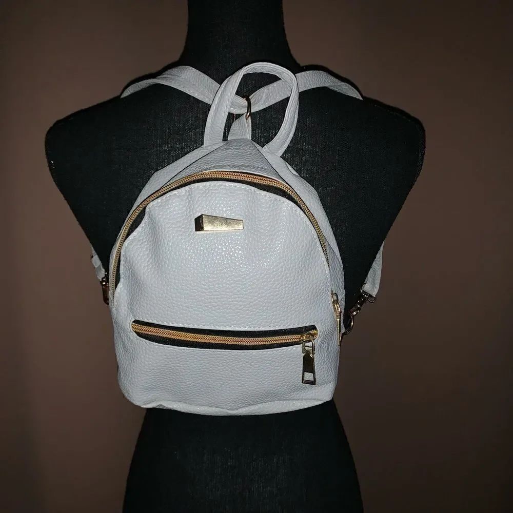Mini Light Gray Backpack 